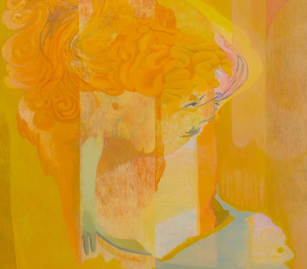 Soft yellow painting by Michelle Usser